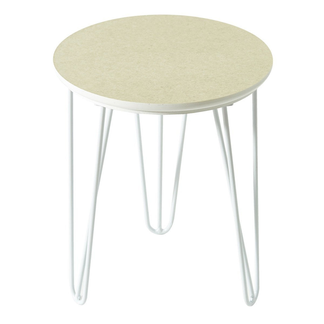 Small Light White Gold Table