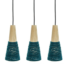 Teal Hanging Pendant Light