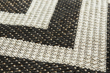 Herringbone Black Rug (new stock)