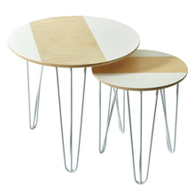 Wooden White Nesting Table