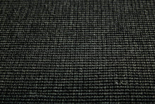 Natural sisal look black rug