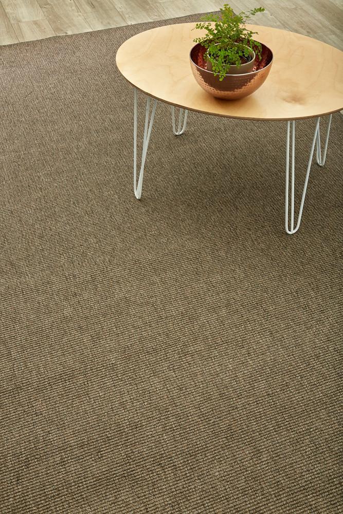 Natural sisal look taupe rug
