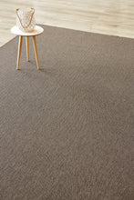Natural fibre look brown rug