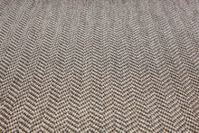 Natural fibre look brown rug