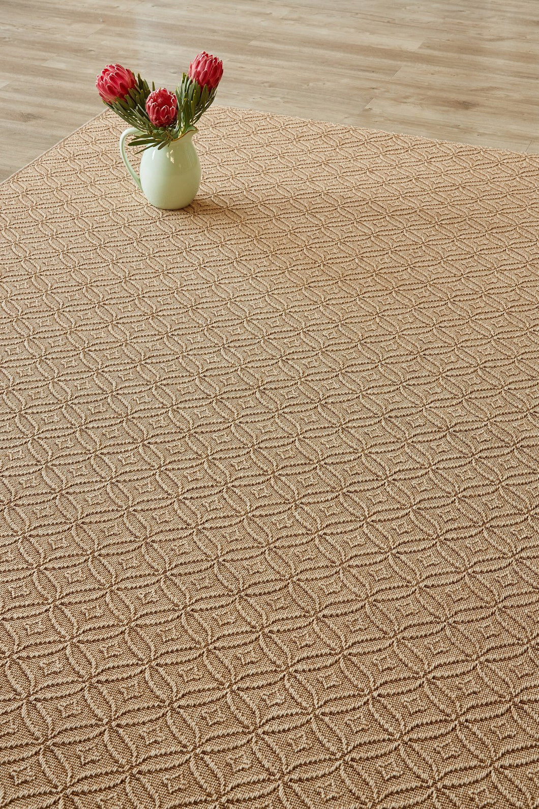 Natural fibre look corn rug
