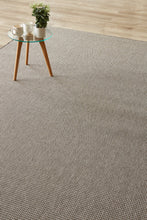 Natural fibre look taupe rug