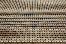 Natural fibre look taupe rug