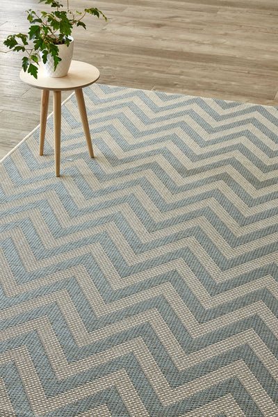 Herringbone Silvermint Rug (new stock)